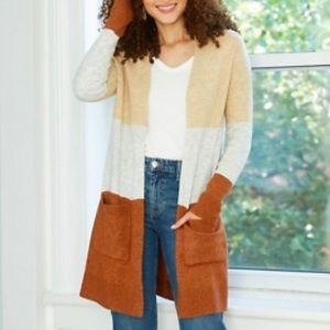 Color block cardigan sweater A New Day